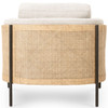 Jayda Gable Taupe Natural Cane Chair