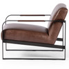 Jules Havana Brown Leather Chair