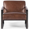 Jules Havana Brown Leather Chair