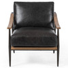 Kennedy Sonoma Black Leather Chair