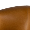 Mila Ontario Camel Leather Swivel Chair