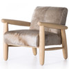 Oaklynn Buff Hair On Hide Chair