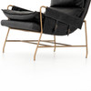 Taryn Sonoma Black Leather Chair