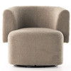 Tybalt Sheepskin Camel Swivel Chair