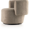 Tybalt Sheepskin Camel Swivel Chair