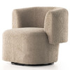 Tybalt Sheepskin Camel Swivel Chair