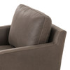 Vanna Umber Pewter Leather Chair