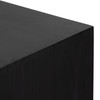 Isador Black Solid Poplar 3-Door Sideboard