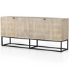 Kelby Solid Mango 4-Door Sideboard