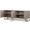 Marion Natural Oak Wood 4 Door Sideboard