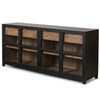 Millie Black Solid Oak Large Sideboard