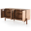 Reza Smoked Honey 4 Door Sideboard