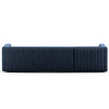 Augustine Channel Tufted Navy 2 Piece Sectional LAF Chaise 105"