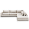 Bloor Essence Natural 5 Piece Sectional LAF With Ottoman