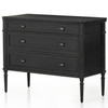 Toulouse Black Solid Oak Chest