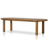 Messina Natural Teak Outdoor Dining Table 112"