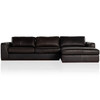 Colt 2 Piece Heirloom Cigar Leather Sectional RAF Chaise