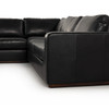 Colt 3 Piece Heirloom Black Leather Sectional