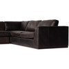 Colt 4 Piece Heirloom Cigar Leather Sectional LAF Chaise