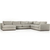 Colt 4 Piece Silver Sectional LAF Chaise
