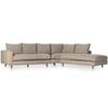 Dom Cobblestone 2 Piece RAF Angle Chaise Sectional