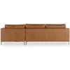 Emery Sonoma Butterscotch Leather 2 Piece RAF Sectional