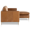 Emery Sonoma Butterscotch Leather 2 Piece RAF Sectional