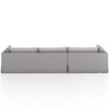 Habitat Vesuvio Dove 2 Piece LAF Sectional 133"