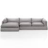 Habitat Vesuvio Dove 2 Piece LAF Sectional 133"