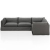 Habitat Fallon Charcoal 3 Piece Sectional 122"