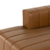 Langham Channel Tufted 2 Piece Modular Sierra Butterscotch Leather LAF Sectional 88"