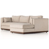 Lawrence Nova Taupe 2 Piece Raf Sectional