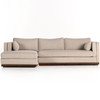 Lawrence Nova Taupe 2 Piece Laf Sectional