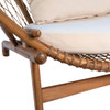 Boho Wood and Rope Round Chair