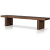 Encino Reclaimed Teak Wood Outdoor Dining Bench 92"