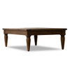 Alameda Brown Teak Wood Outdoor Coffee Table