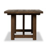 Stewart Brown Teak Wood Outdoor Trestle Dining Table 118"
