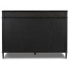 Maison Distressed Black Oak King Platform Bed