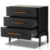 Rosedale Ebony Oak 3 Drawers Small Dresser