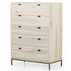 Trey Dove Poplar 5 Drawer Tall Dresser 36"