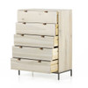 Trey Dove Poplar 5 Drawer Tall Dresser 36"