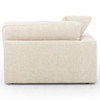 Plume Modern Cream Performance 2 Piece LAF Sectional 106"