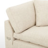 Plume Modern Cream Performance 2 Piece RAF Sectional 106"