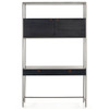 Trey Black Modular Wall Desk With 2 Bookcase Towers 120"