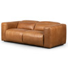 Radley Butterscotch Leather Power Recliner 2 Piece Sectional 89"