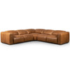 Radley Butterscotch Leather Power Recliner 5-PC Corner Sectional