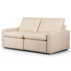 Tillery Beige Linen Upholstered Power Recliner 2-Piece Sofa