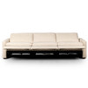 Tillery Beige Linen Upholstered Power Recliner 3-Piece Sofa
