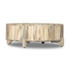 Zora Primavera Wood Drum Coffee Table 44"