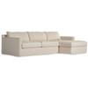 Hampton Oatmeal Upholstered RAF Slipcover Sectional